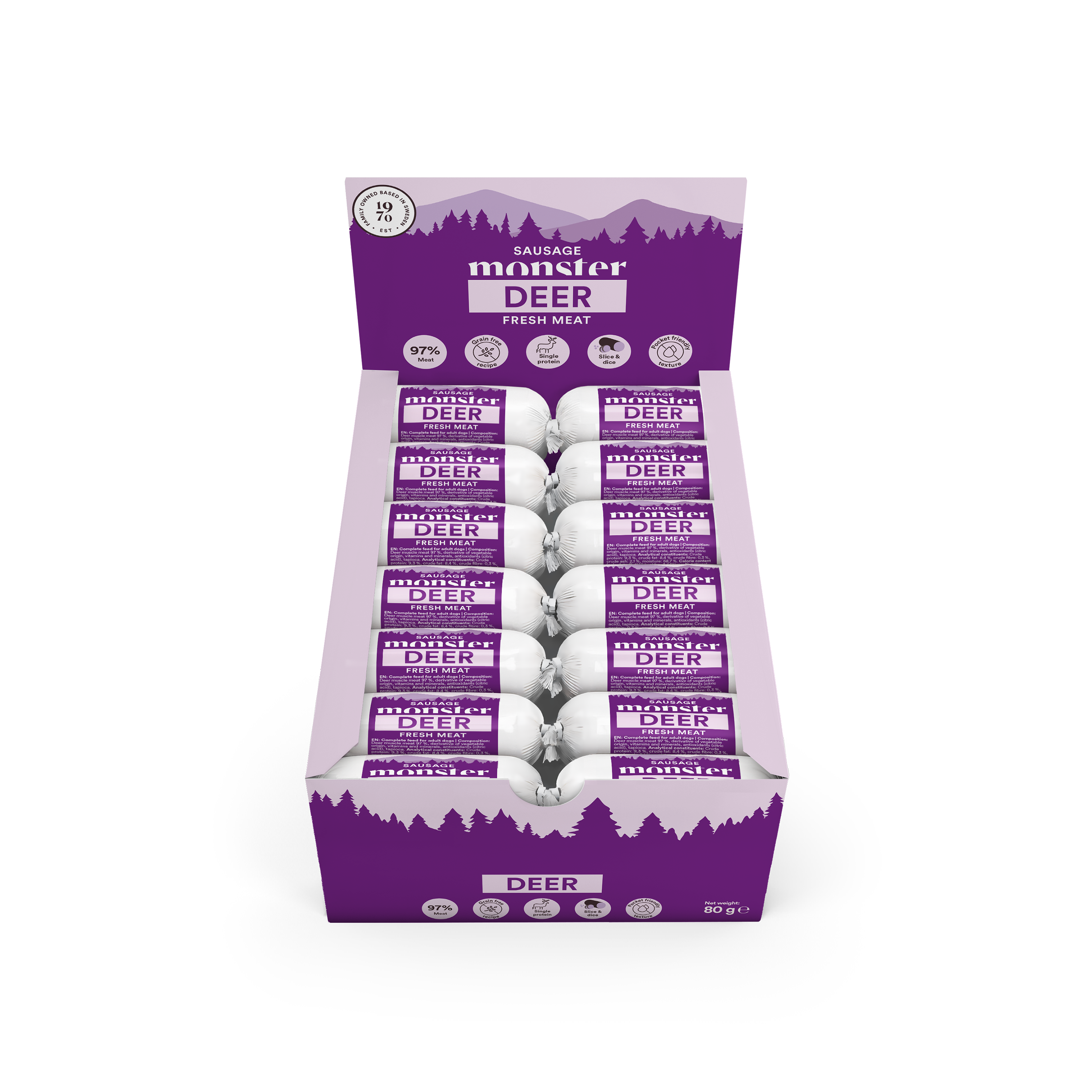 Monster Dog Sausage Deer 80 g