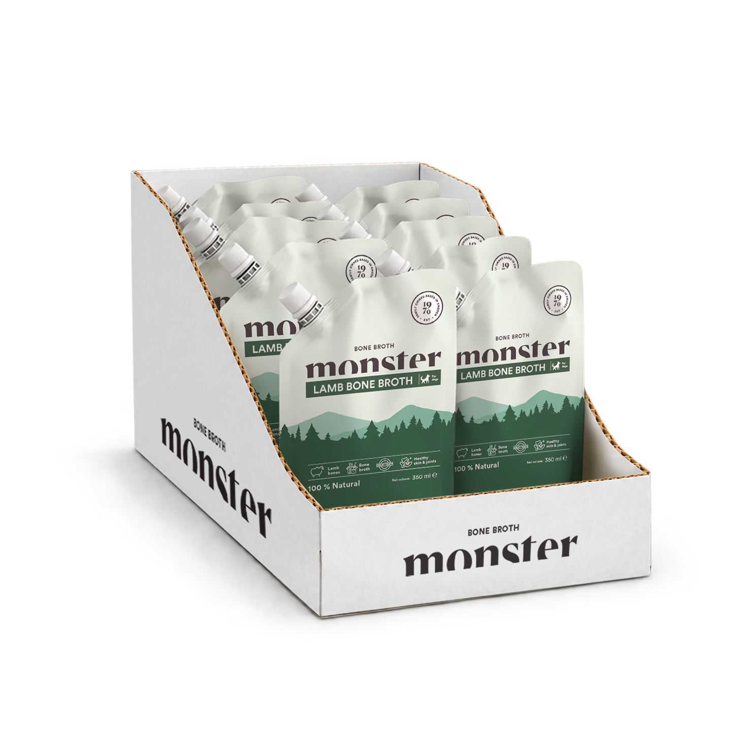 Monster Dog Bone Broth Lamb 350 ml (10 pack)