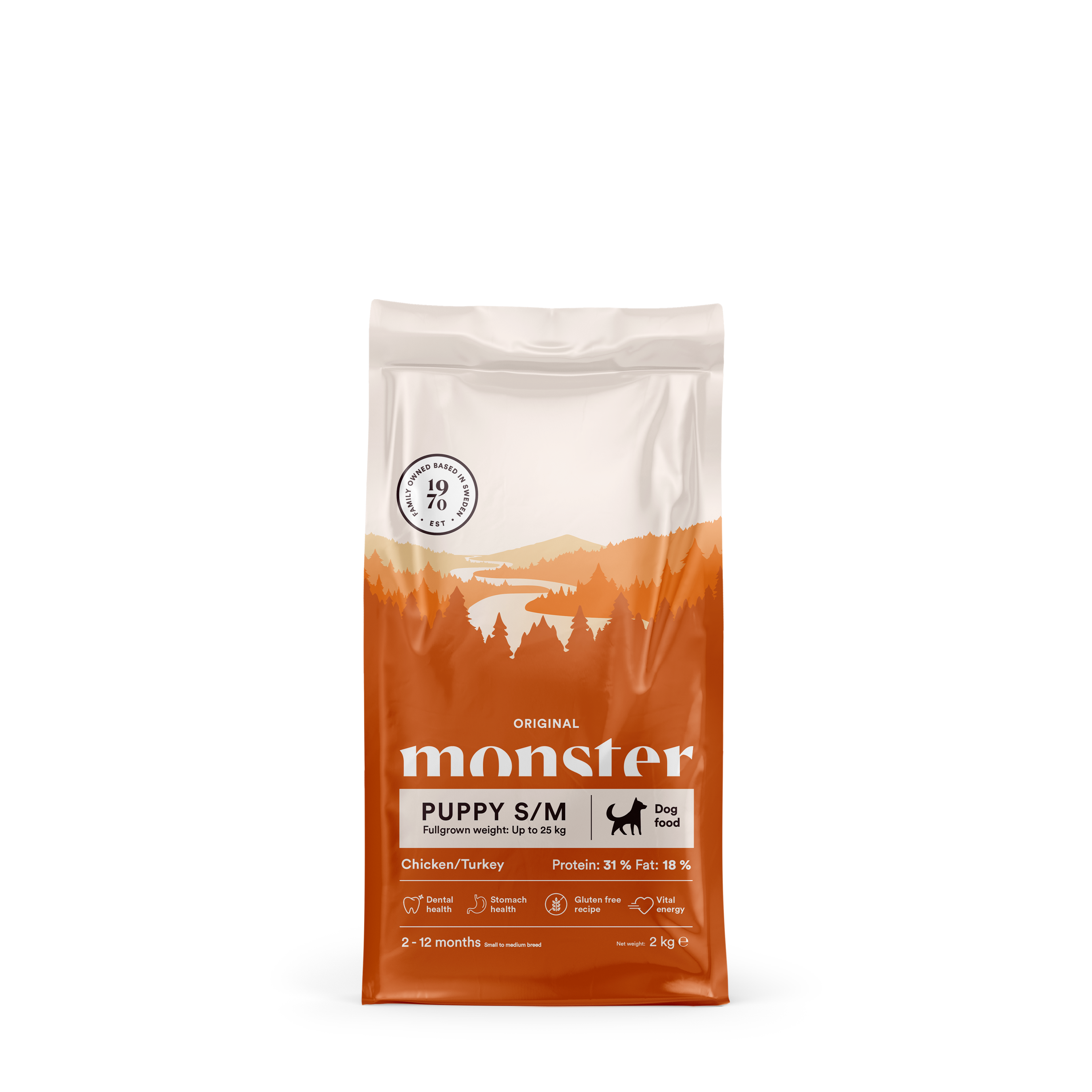 Monster Dog Original Puppy S/M Chicken/Turkey 2 kg